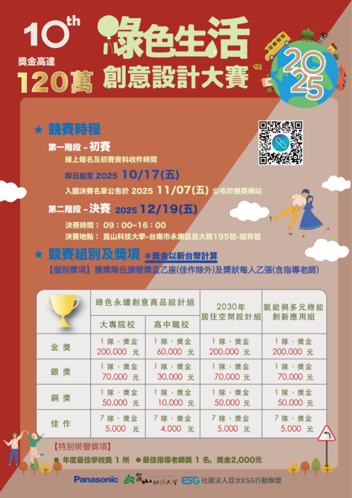 【崑山科技大學】「第十屆2025綠色生活創意設計大賽」圖片
